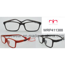 Optical Frame for Kids with Rubber Finish and Rubber Temple Fashionable (WRP411388)